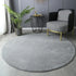 Round Coral Velvet Carpet for Living Room Coffee Table Floor Rug Short Plush Foot Mat for Children's Play